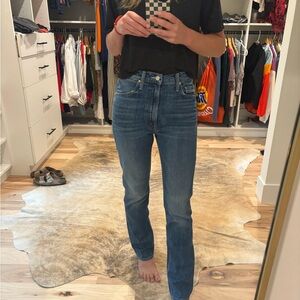MOTHER Blue Straight Jeans Classic Fit